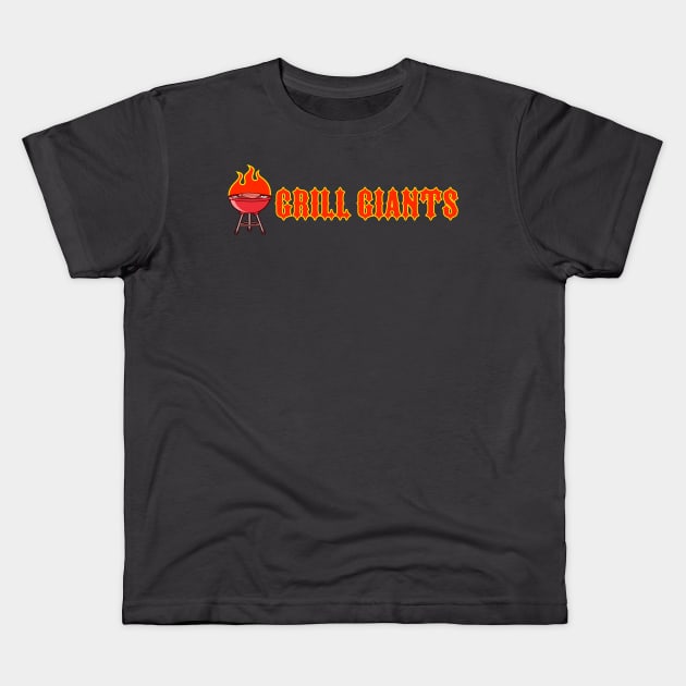 Grill Giants Fire Grilling Kids T-Shirt by Grill Giants